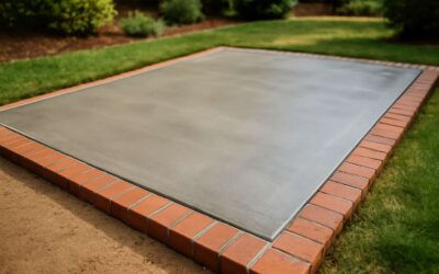 Transform Your Outdoors with Stunning Ideas for a Concrete Slab with Brick Border