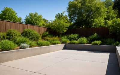 Transform Your Space with a concrete slab with retaining wall that lasts