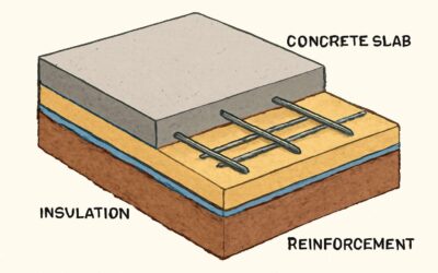 Mastering Home Foundations by applying concrete slab insulation detail for energy-efficient warmth.