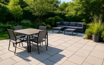 Revamp Your Patio with concrete slab pavers for lasting charm
