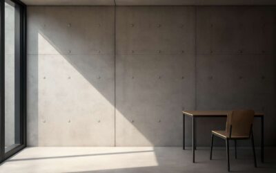 Transform Your Space with a Sleek concrete slab wall.